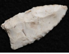 PALEO CLOVIS/DALTON ARROWHEAD AUTHENTIC NATIVE AMERICAN ARTIFACT