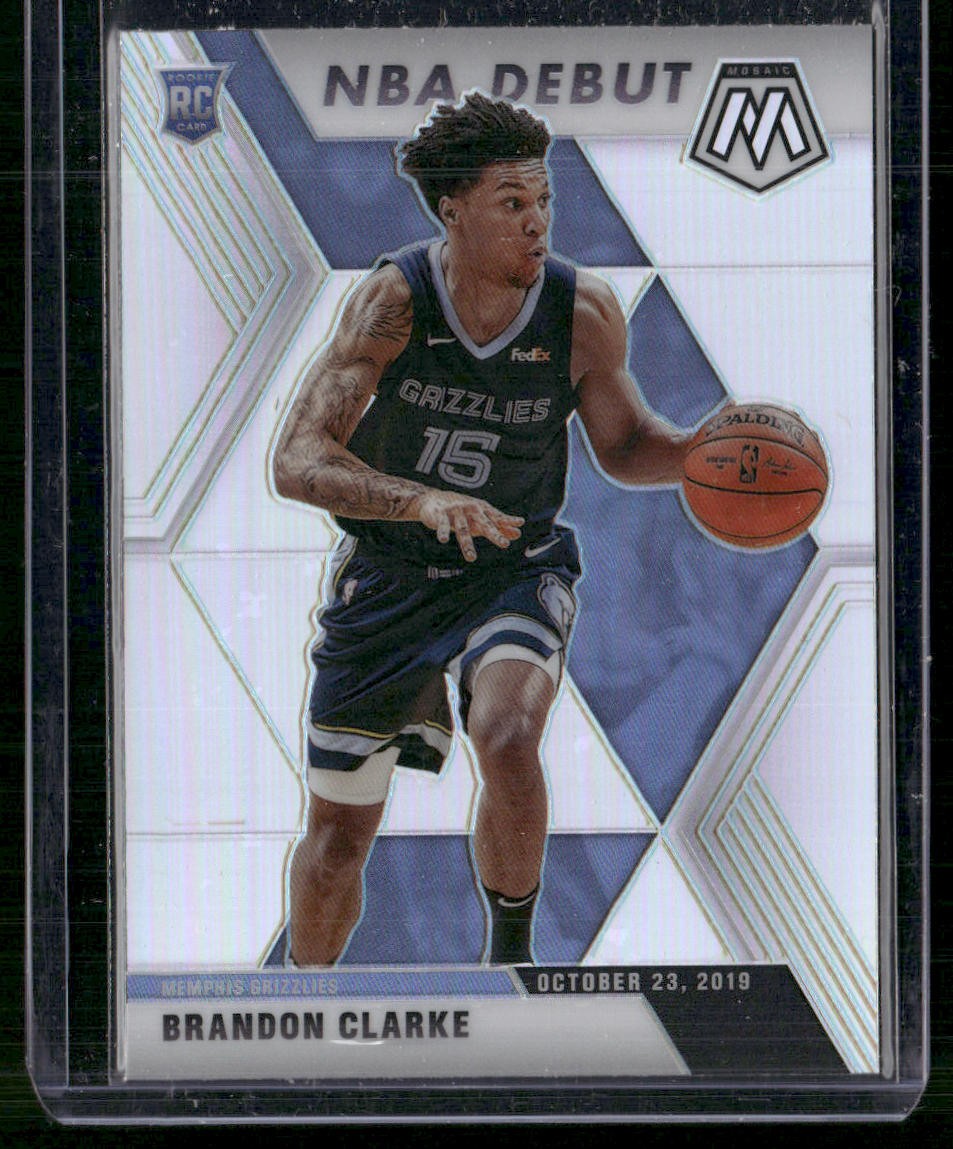 2019-20 Panini Mosaic #277 Brandon Clarke Silver Prizm