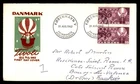 Mayfairstamps Denmark FDC 1962 Hot Air Balloon Musical instrument Handle First D