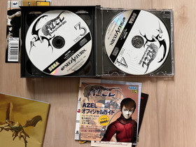 Azel Panzer Dragoon RPG Saga Japanese Sega Saturn Japan import w/ Obi US Seller!