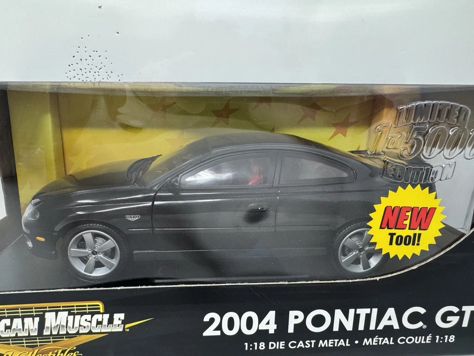 Ertl American Muscle 2004 Pontiac GTO 1:18 Diecast Black 1 of 5000 Limited - Image 3 of 4