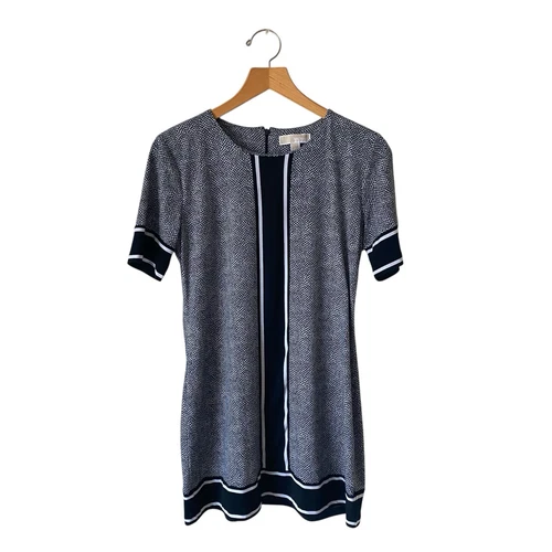 Abito Michael Michael Kors nero bianco manica corta a pois tubino taglia L