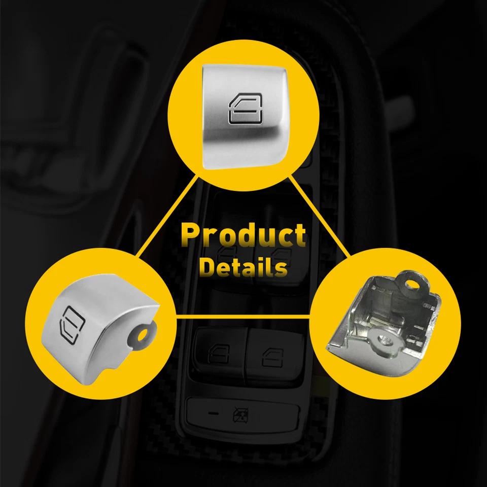 Tapa interruptor botón ventana lado conductor para Mercedes-Benz S400 S500 S450 S550 S560 Foto 3 de 4