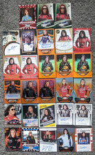 FEMALE NASCAR DRIVERS 28 CARD LOT #'ed RELIC MATERIAL AUTO PRESSPASS PRIZM RARE