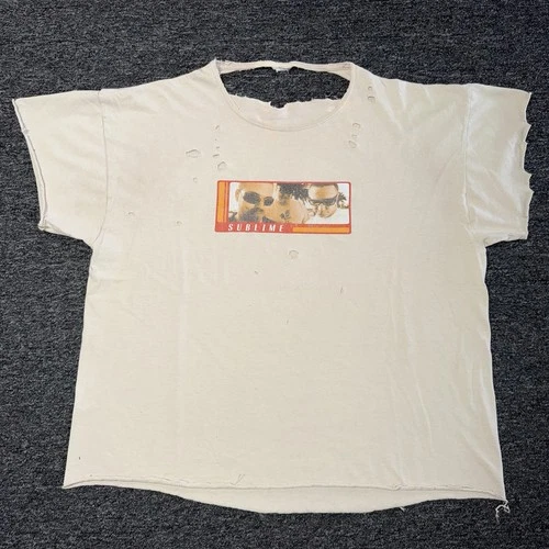 Y2K RARE Sublime White Thrashed Band Tour GRAIL Conc Vintage vintage concert t-shirt, vintage, size XXL, single stitch, B+ condition