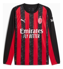 Jersey Original Puma Del A. C. Milan De Italia Manga Larga Soccer Woman&rsquo;s Shirt