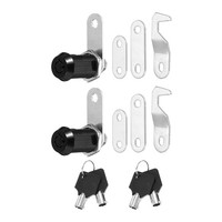 "2Er-Pack Schwarze SchrankschlöSser 1-1/8\" Mit Schwarzen SchlüSseln"
