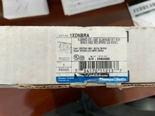 Single Face Aluminum/Black LED Exit Sign with Red Lettering and Battery Backup