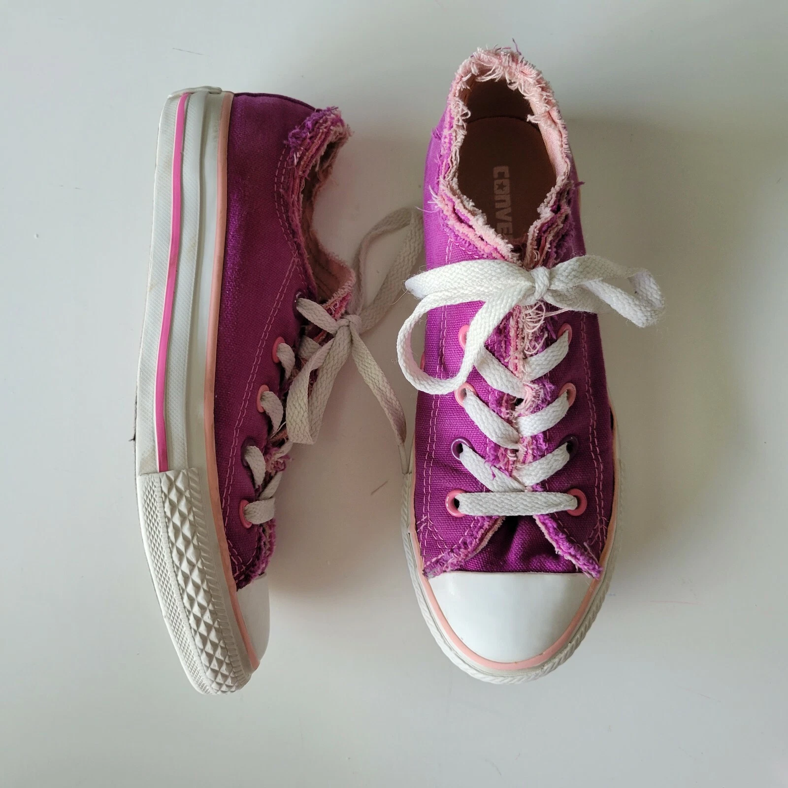 Converse All Star Oxford Pink Shoes Youth Junior SIZE 1 Excellent Condition