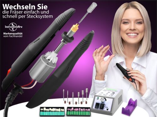 Profi Schleifgerät Set Nagelpflege Fußpflege-Gerät mit Fräser Maniküre Pediküre - Bild 2 von 9