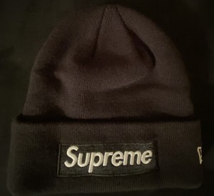 supreme new era box logo beanie fw18