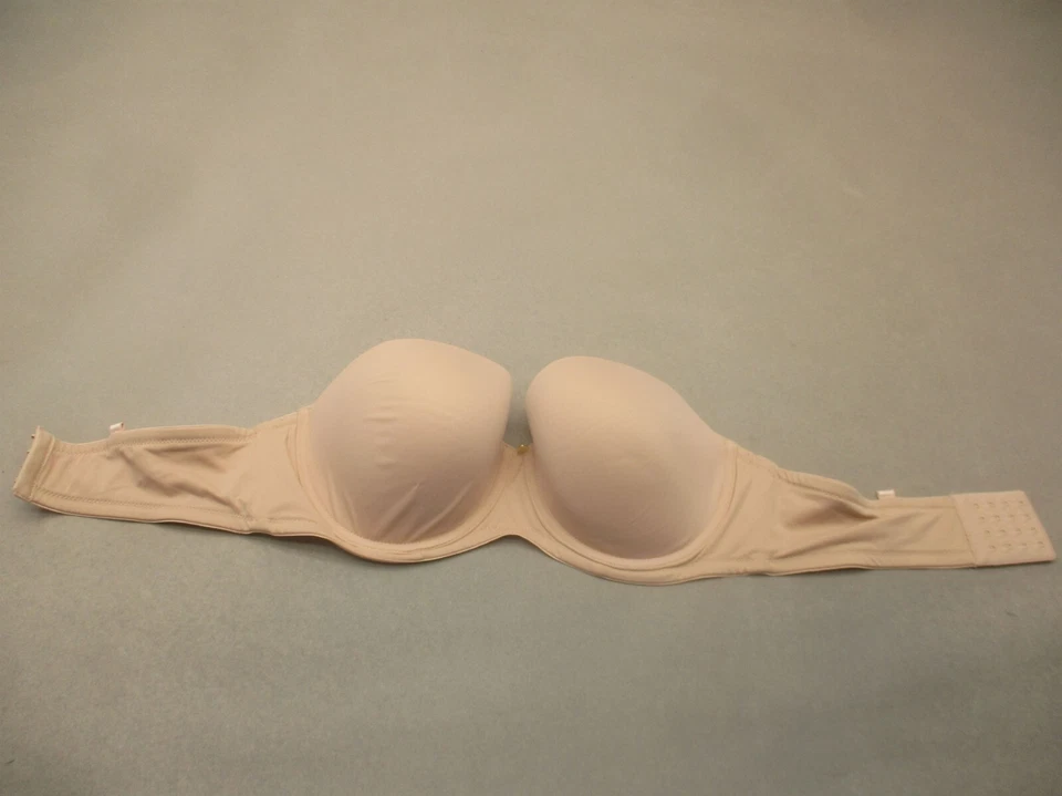 Sujetador sin tirantes 38D Pearl By Venus para mujer beige forrado con aros cierre trasero 8E Foto 3 de 4