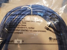 10ft - CAT6 Ethernet Network LAN Router Patch Cable Cord Wire 550 MHz RJ45 Blue