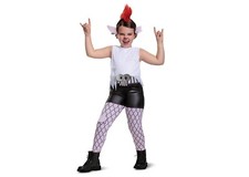 Kids Deluxe Trolls 2 World Tour Queen Barb Costume Jumpsuit M 7-8Years