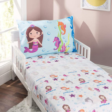 Everyday Kids 3-Piece Toddler Sheet Set - Mermaids Undersea Adventure