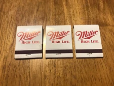 Matches Miller High Life Matches Vtg Bar Advertising Guy Gift Match Lot Barware