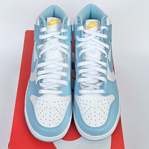 nike dunk high retro blue chill blue chill white