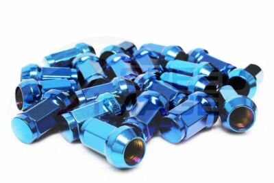 Z RACING BLUE HEPTAGON STEEL CLOSED ENDED TUNER LUG NUTS 12X1.5MM