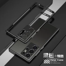 For Samsung galaxy S24 Ultra S24+Metal Bumper Frame Phone case + Metal lens Film