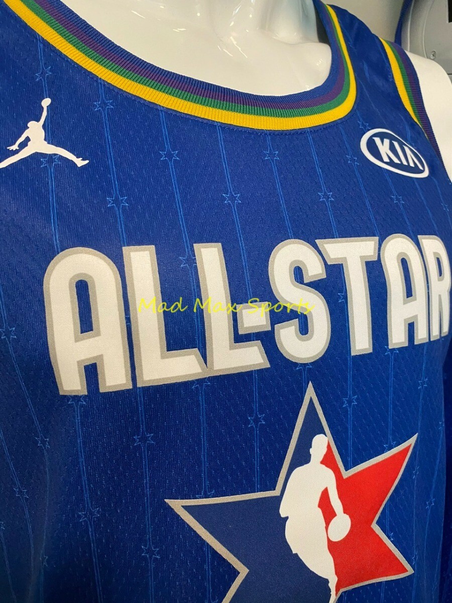 GIANNIS ANTETOKOUNMPO Bucks 2020 Jordan Blue ALL STAR GAME