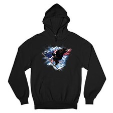 Bald Eagle Carrying the American Flag Sweatshirt 4th of July Patriotic Hoodie