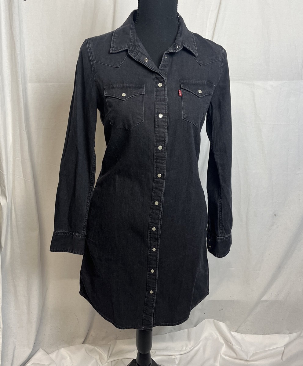 levi's shirt dress women Rhea Denim Shirt Dress - Medium Wash