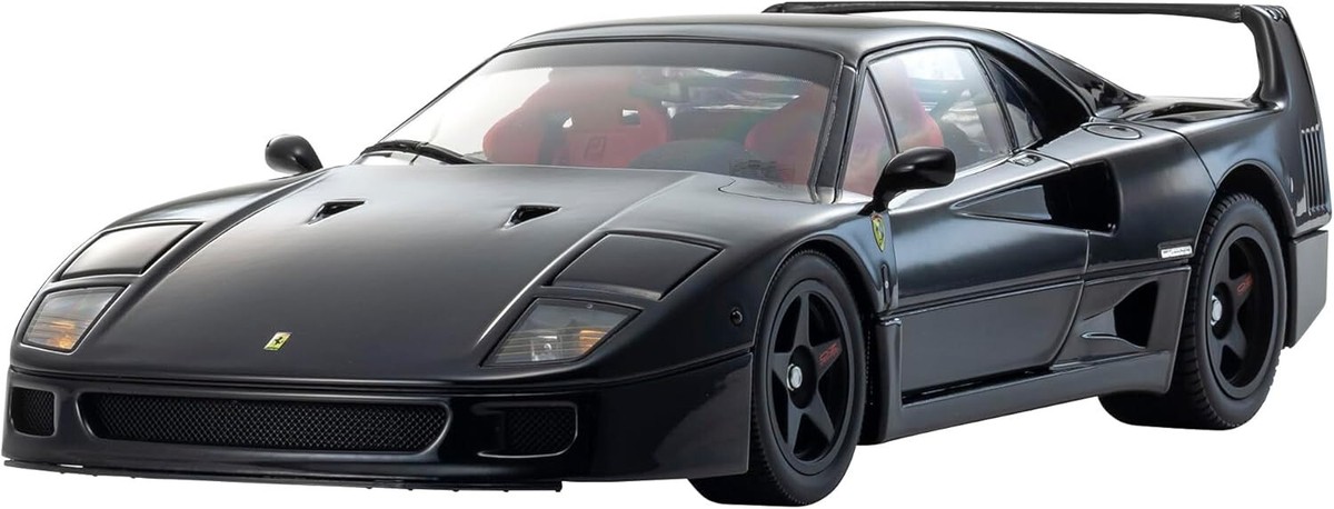 京商 1/ 18 フェラーリ F40 (ブラック)(KS08416BK) Kyosho Original 1/18 Ferrari F40 Black Model Car KS08416BK