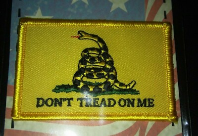 DON'T TREAD ON ME Snake Flag Cloth Patch / Gadsden Flag
