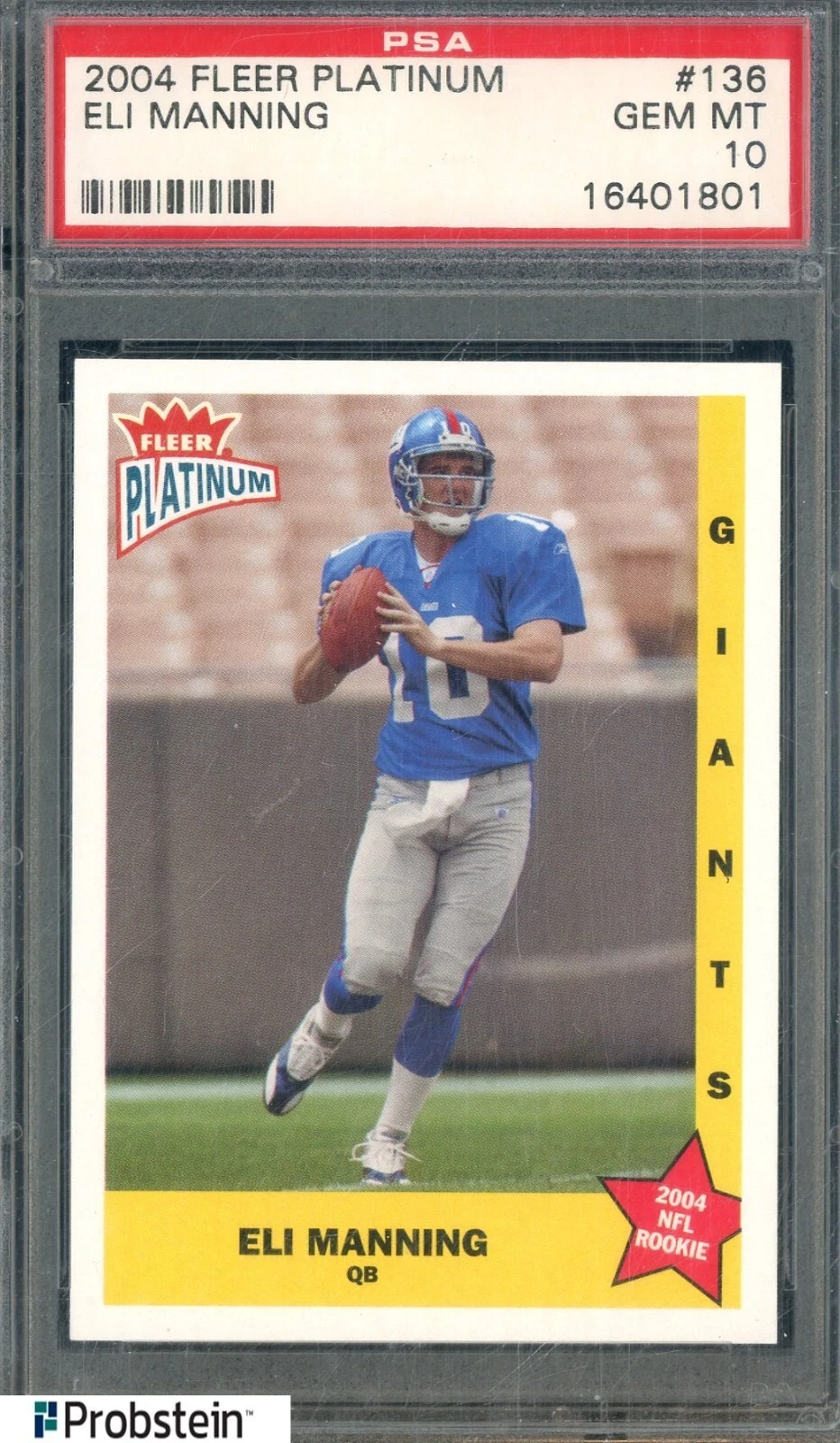 Eli Manning Fleer Platinum #136 Base