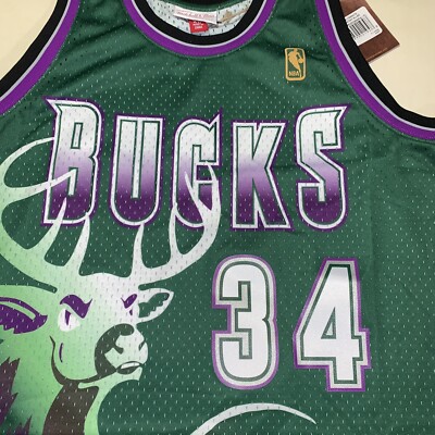 P9 100% Authentic Ray Allen Mitchell Ness 96 97 Bucks Swingman