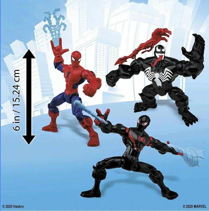 SPIDER-MAN, VENOM, MILES MORALES, MARVEL WEB SLINGING MASH PACK