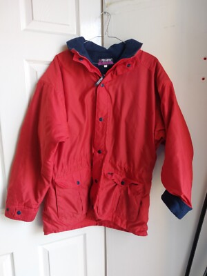 Musto Small Men's Red Fleece Lined Coat Jacket UK