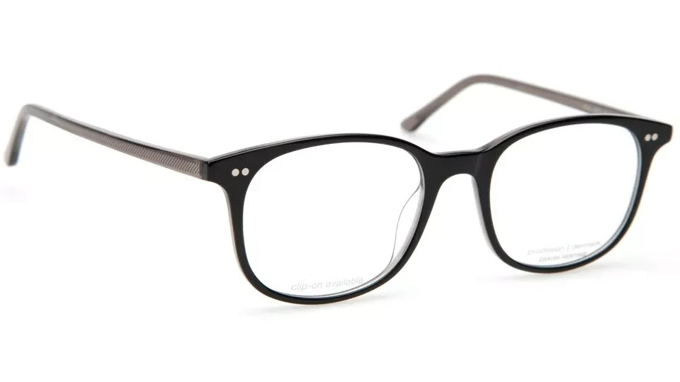 Lunettes de vue Prodesign Denmark 4750 6032 noir homme 52mm monture rectangulaire