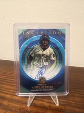 2022 Bowman Inception Baseball FELIX VALERIO Blue On Card Prospect Auto #/99