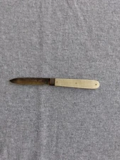 Vintage Pearl handle Silver Blade Folding Fruit Knife J.N.