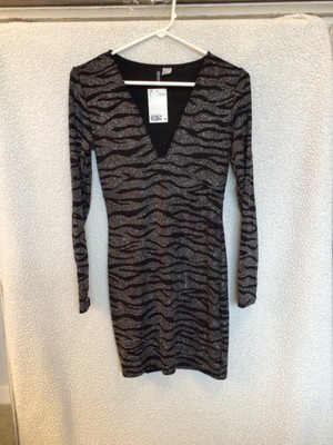 DIVIDED H&M Women's Black Sexy    Party short mini dress Size S New