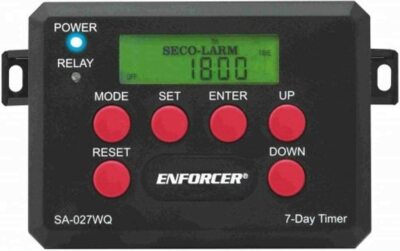 SECO-LARM Enforcer SA-027WQ 7 Day Timer Programmable Adjustable Time Backlit LCD