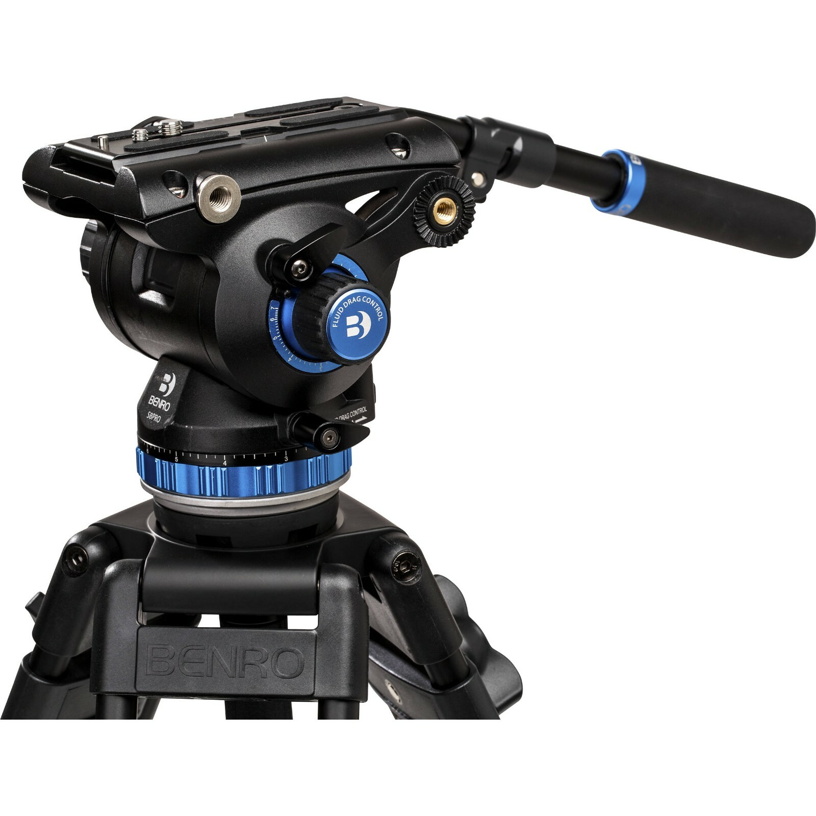 Benro S8 PRO Flat Base Fluid Video Tripod Head 8KG Payload