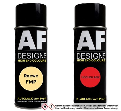 Spraydose für Roewe FMP Primula Yellow Basislack Klarlack Sprühdose 400ml