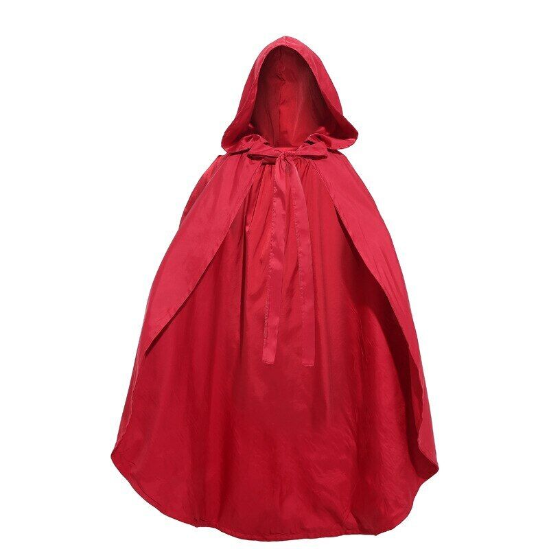 Adult Kids Child Little Red Riding Hood Costume Cosplay Cloak Cape ...