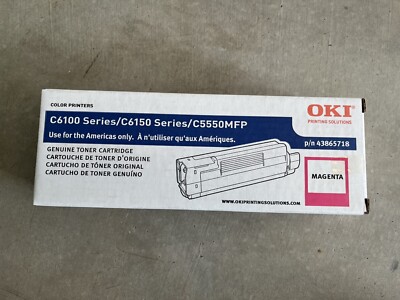 OKI Genuine Magenta Toner Cartridge 43324420 Original C6100 C6150 C5550MFP *NEW*