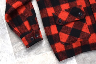 Vintage 1950's Paul Bunyan Buffalo Plaid Buttnick Mfg Seattle Wool