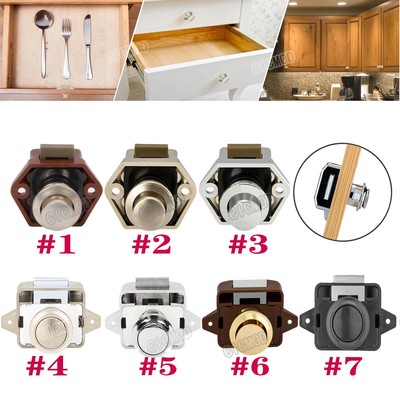Wohnmobil Push Lock Button Schloss Schrank Schublade Möbelschloss Wohnwagen Boot