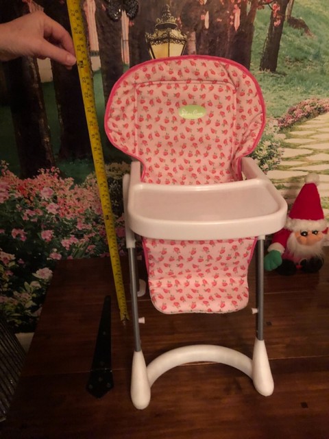 Silver Cross Simplicity 4 in 1 Dolls High Chair - Vintage Blue Fabric