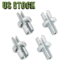 4xUniversal Chrome 8mm Clutch Brake Metric Cable Adjuster Motorcycle ATV Replace