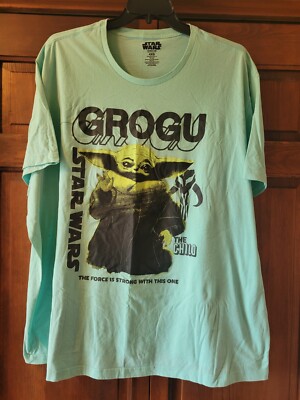 Star Wars T-Shirt Grogu ''The Force is Strong with this One'' The Child, Size 4XB,