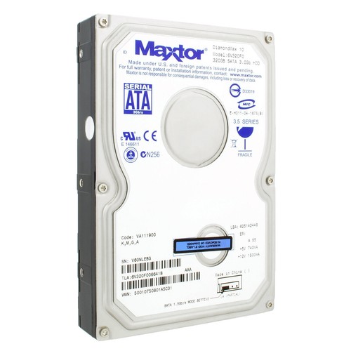 Disk Maxtor 320GB DIAMONDMAX 10 6V320F0 7200U/Min SATA II 16MB 3,5 " Pollici - 第 2/5 張圖片