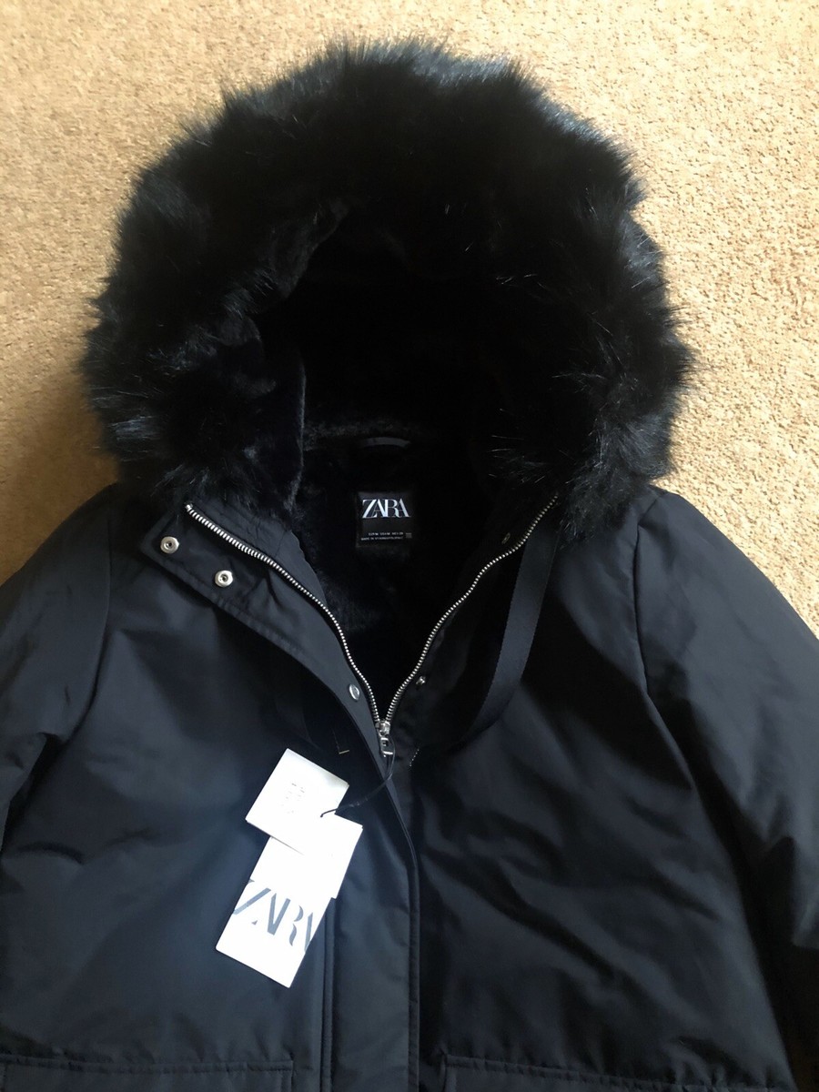 Zara Black Padded Puffer Hooded Parka Coat XS UK8 Bnwt | eBay Zara Black Padded Puffer Hooded Parka Coat XS UK8 Bnwt | eBay