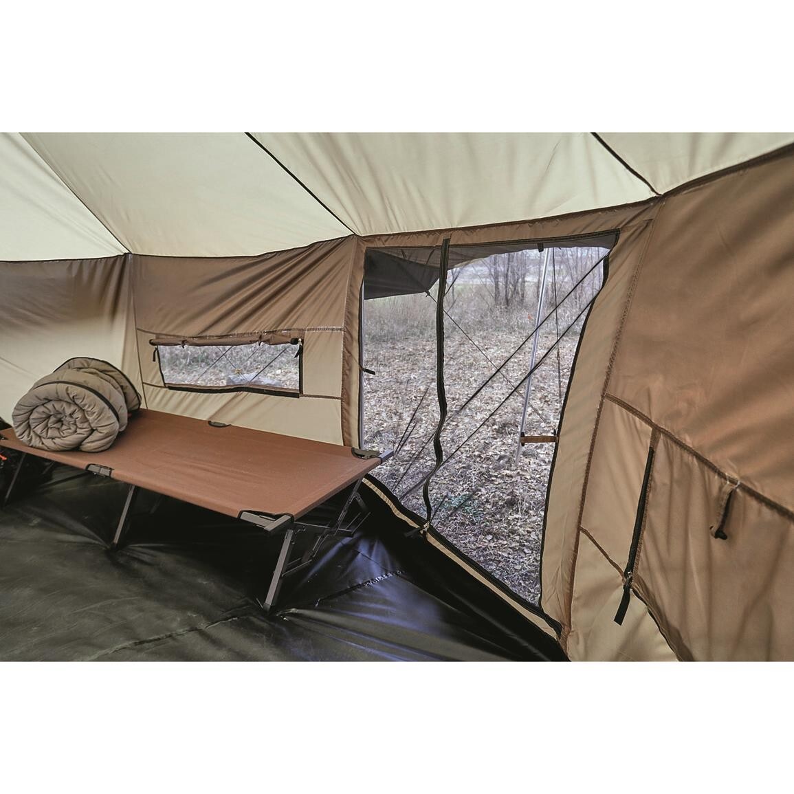 HUGEL CAMP SET Low Type ベージュ Amazon.com : XTLLY Cotton Canvas Bell Tent, 13ft Waterproof