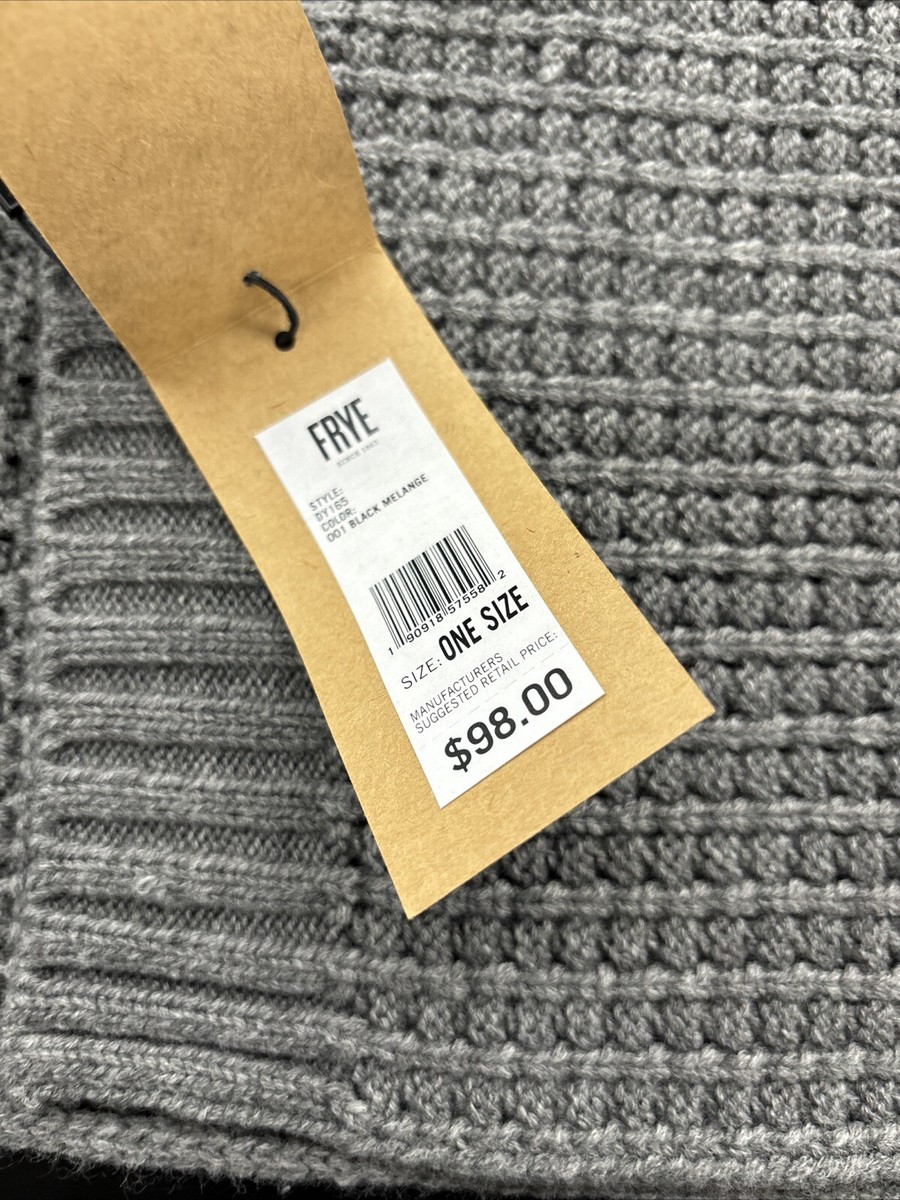 Frye 253567 Women's Colorblock Scarf Black Melange Size One Size